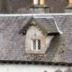 Detail of the stone, bargeboarded roof dormer on Boat House cottage, now part of the Kenmore Hotel.