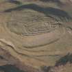 Oblique aerial view of Castle Law fort, looking NNE.