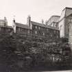 EPS/81/3  Photograph of the Outlook Tower Garden, also showing Brown's Place and the east end of the College of Art