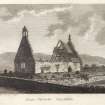 Engraving of church ruin and kirkyard.
Title: Alloa Church, Airshire [sic]
Taken from F Grose, "The Antiquities of Scotland", Vol II, p199