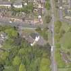 Oblique aerial view of St Paul's Catholic Church Glenrothes, taken from the SSE.