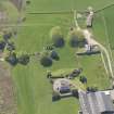 Oblique aerial view of Struthers Castle, taken from the ENE.