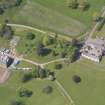 Oblique aerial view of Pitlour House, taken from the SE.