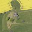 Oblique aerial view of Balvaird Castle, taken from the SSE.