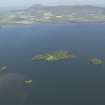 General oblique aerial view of Loch Leven centred on Loch Leven Castle Island, taken from the W.