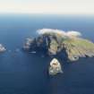General oblique aerial view of St Kilda, centred on the island of Boreray, taken from the W.