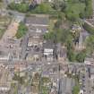 General oblique aerial view of the Bonnygate area of Cupar centred on Preston Lodge, taken from the S.