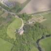 Oblique aerial view of Dairsie Castle, taken from the S.