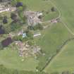 Oblique aerial view of Kilmany Parish Church, taken from the S.