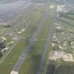 Oblique aerial view of Leuchars Airfield, taken from the ENE.