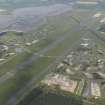 Oblique aerial view of Leuchars Airfield, taken from the NNE.