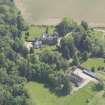 Oblique aerial view of Finavon Castle, taken from the NW.