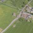 Oblique aerial view of Burleigh Castle, taken from the SW.