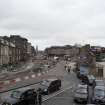 General view of Haymarket area and taxi rank from first floor window.
