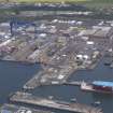 Oblique aerial view of Rosyth Dockyard, taken from the S.