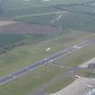 Oblique aerial view of the main runway, Edinburgh Airport, taken from the S.
