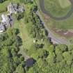 Oblique aerial view of Luffness House, taken from the SE.