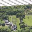 Oblique aerial view of Luffness House, taken from the N.