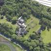 Oblique aerial view of Luffness House, taken from the NW.