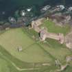 Oblique aerial view of Tantallon Castle, taken from the SSW.