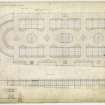 Drawing showing roof plan, south elevation and details of columns of the Fruit and Vegetable Market, Edinburgh.   
Inscribed: 'Edinburgh Fruit and Vegetable Market. City Chambers Edinburgh March 1878, No 3'.
Signed on reverse: Robert Wilson, William Kay, Robert Shillingham, John Muir and James Caldwell, dated 14 August 1875