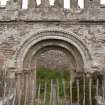 General view of round-arched doorway.