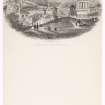Illustrated letterhead with engraving titled 'Edinburgh from Calton Hilll'
Inscribed: 'Drawn & Engd by W Banks & Son, Edin'.

