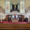 View from the centre of the sanctuary, looking to the central pulpit of the chancel.