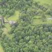 Oblique aerial view of Keltie Castle, taken from the NW.