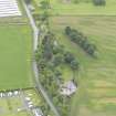 Oblique aerial view of Duncrub House dovecot, taken from the NNW.