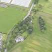 Oblique aerial view of Duncrub House dovecot, taken from the NW.