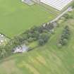 Oblique aerial view of Duncrub House dovecot, taken from the W.