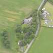 Oblique aerial view of Duncrub House dovecot, taken from the SE.