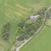 Oblique aerial view of Duncrub House dovecot, taken from the ESE.