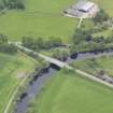 Oblique aerial view of Dalreoch Bridge, taken from the W.
