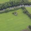 Oblique aerial view of Innerpeffray Castle, taken from the N.
