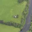 Oblique aerial view of Innerpeffray Castle, taken from the WSW.