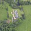 Oblique aerial view of Lawers Country House, taken from the W.