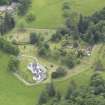 Oblique aerial view of Aberuchill Castle, taken from the NNW.