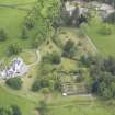 Oblique aerial view of Aberuchill Castle, taken from the W.