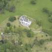 Oblique aerial view of Aberuchill Castle, taken from the S.