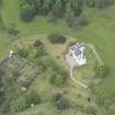 Oblique aerial view of Aberuchill Castle, taken from the SSE.