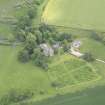 Oblique aerial view of Elcho Castle, taken from the NW.