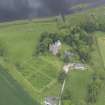 Oblique aerial view of Elcho Castle, taken from the SSW.