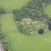 Oblique aerial view of Inchyra House walled garden, taken from the S.