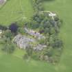 Oblique aerial view of Pitfour Castle, taken from the SE.