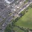 Oblique aerial view of St Leonard's United Free Church, taken from the SW.