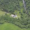 Oblique aerial view of Logie House, taken from the WNW.