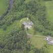 Oblique aerial view of Logie House, taken from the ENE.