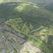Oblique aerial view of Callander Golf Course, taken from the SSE.